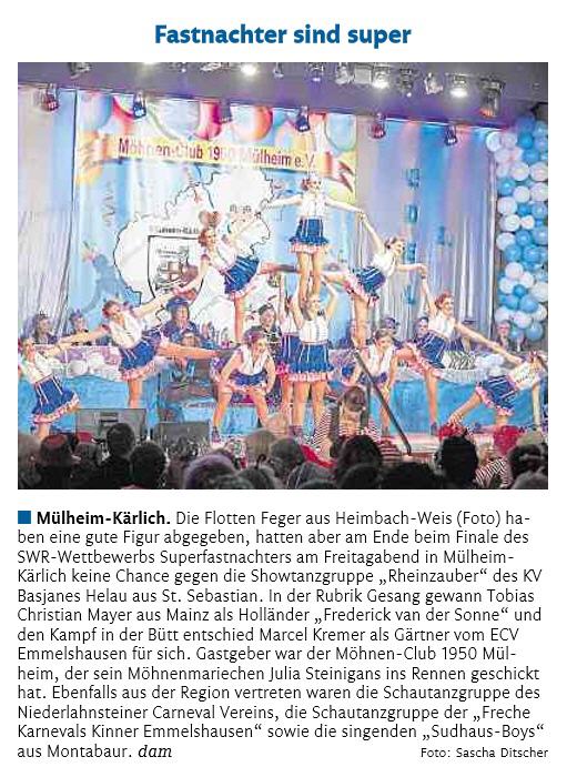 Rhein-Zeitung, 13.02.2017